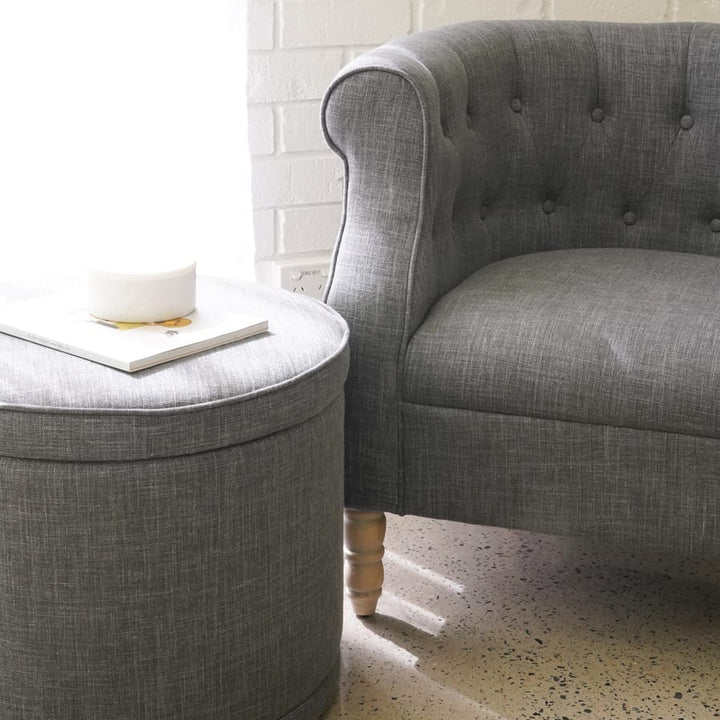Esther Tub Chair Charcoal By Black Mango Interiors