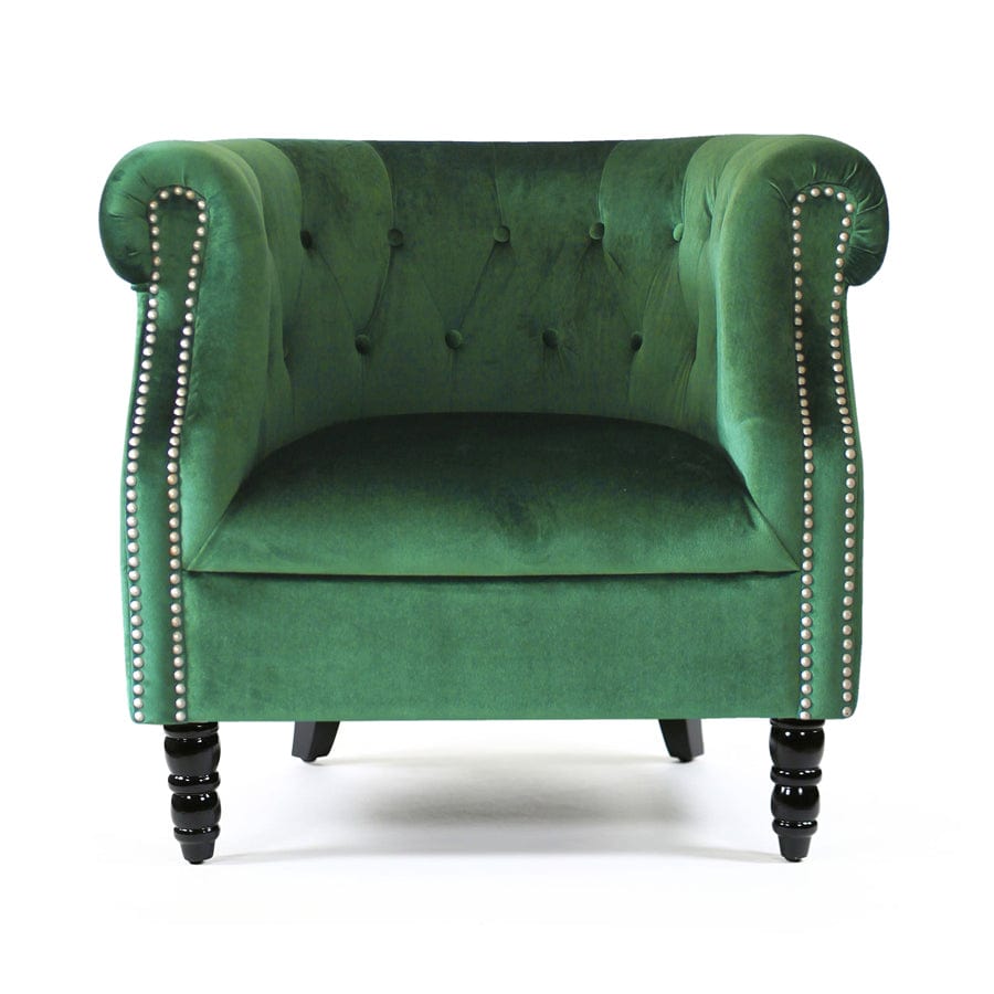 Esther Tub Chair Emerald By Black Mango