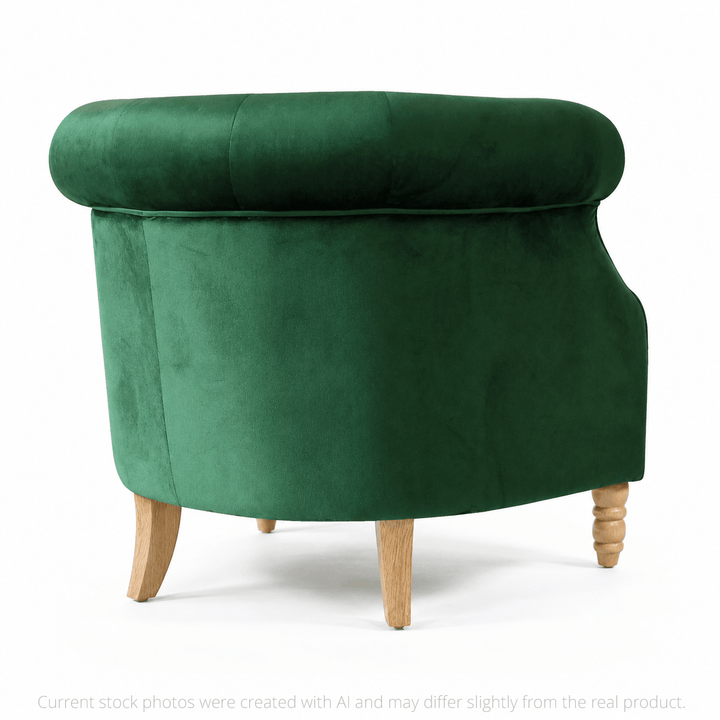 Esther Tub Chair Emerald By Black Mango Interiors