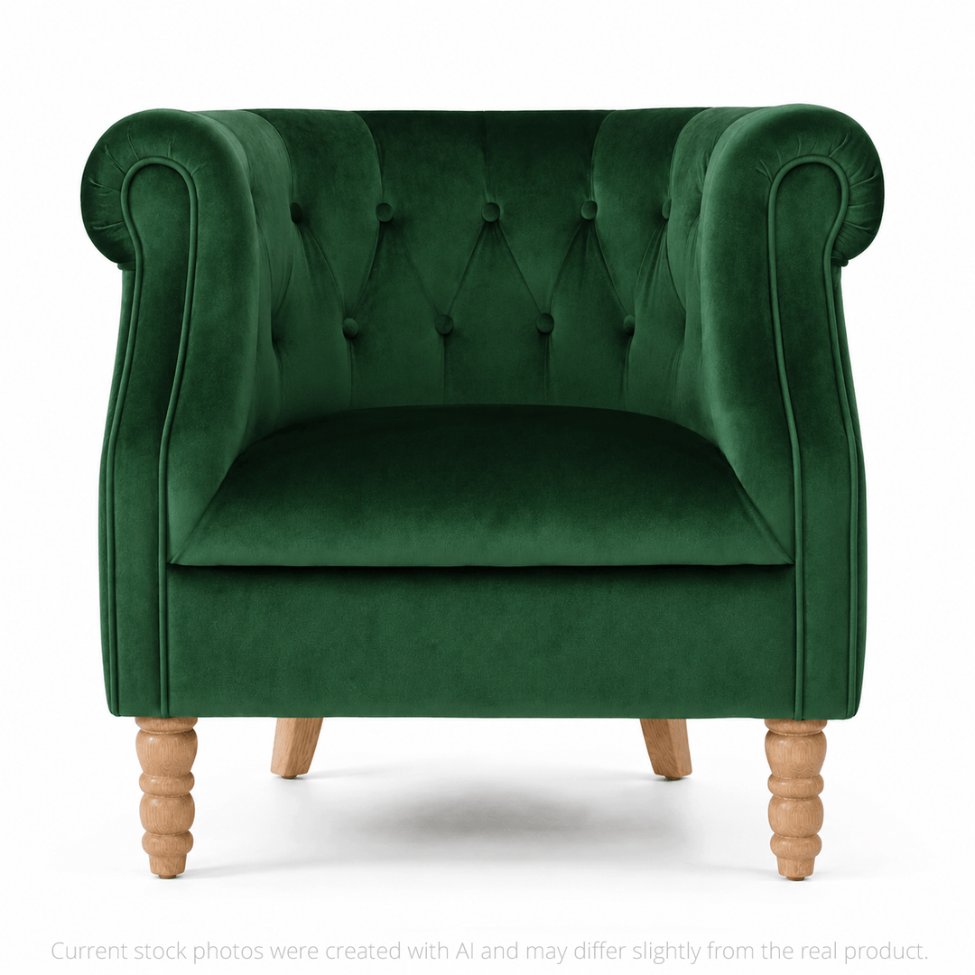 Esther Tub Chair Emerald By Black Mango Interiors