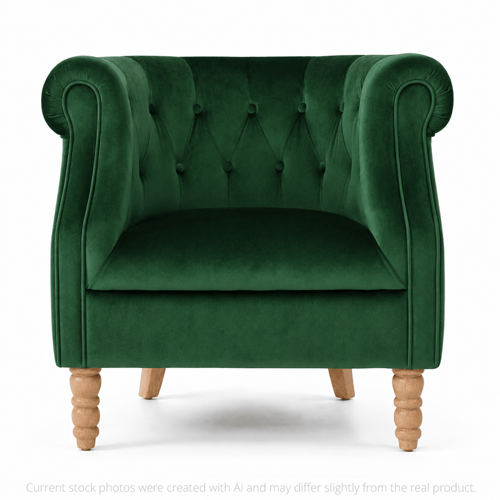 Esther Tub Chair Emerald By Black Mango Interiors