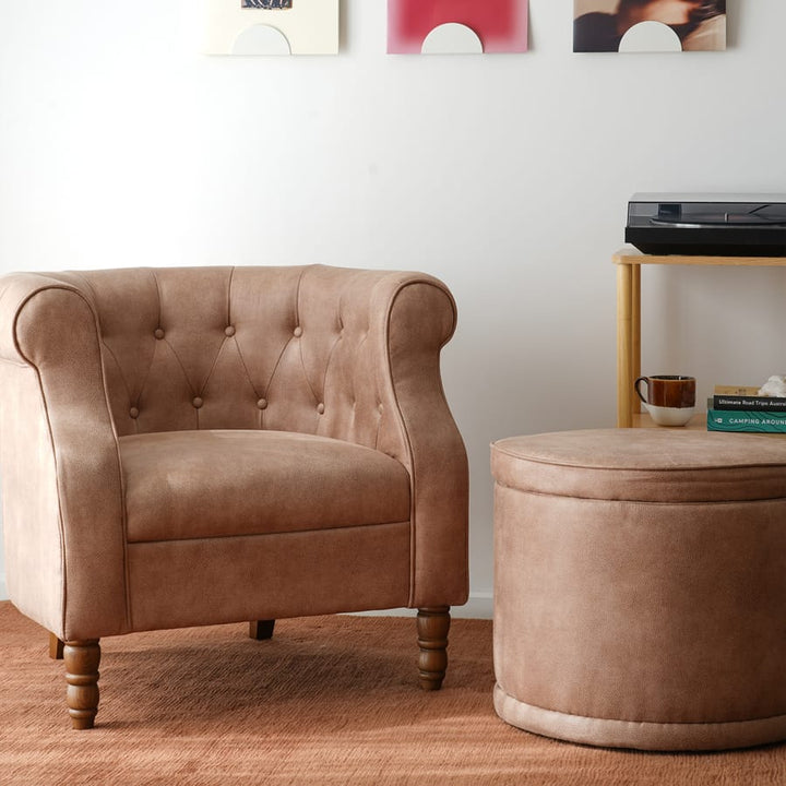 Esther Tub Chair Fawn By Black Mango Interiors