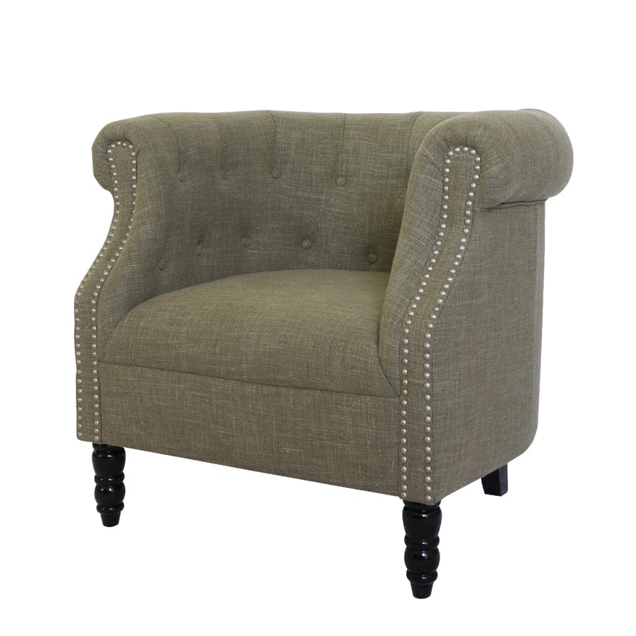 Esther Tub Chair Olive By Black Mango Interiors