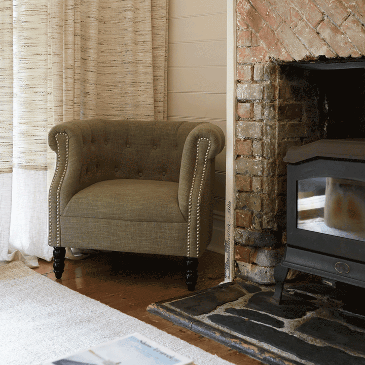 Esther Tub Chair Olive By Black Mango Interiors