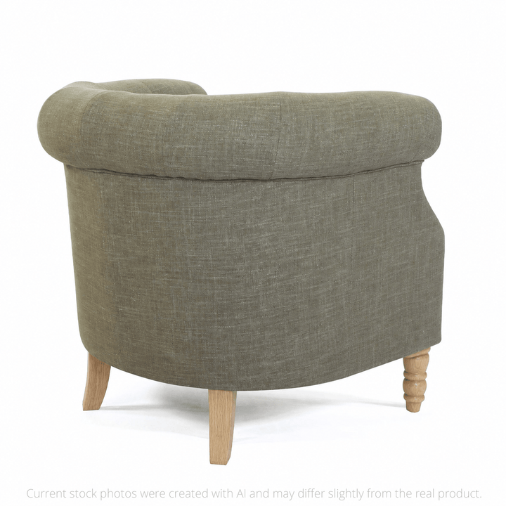 Esther Tub Chair Olive By Black Mango Interiors