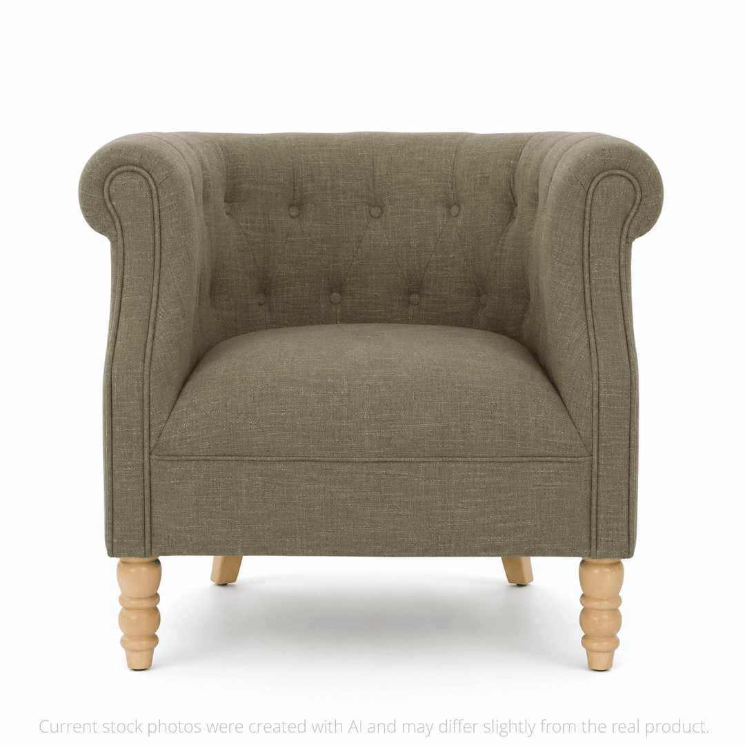Esther Tub Chair Olive By Black Mango Interiors