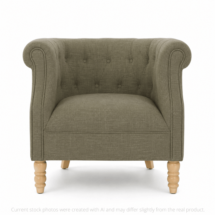 Esther Tub Chair Olive By Black Mango Interiors