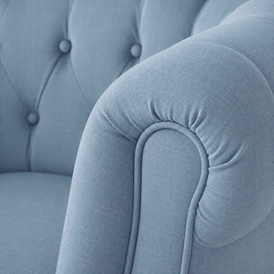 Esther Tub Chair Sky By Black Mango Interiors