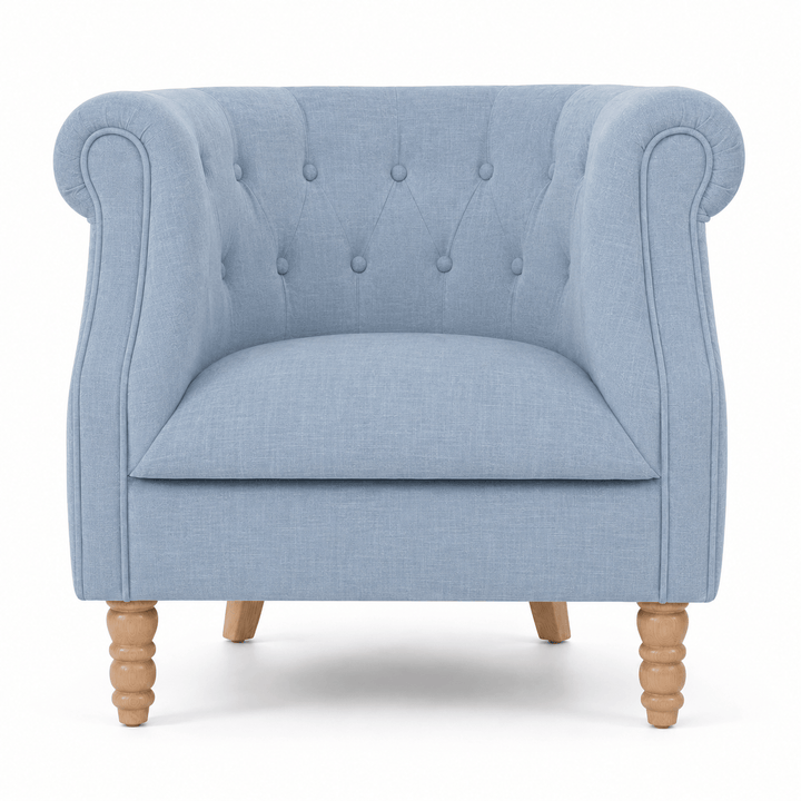 Esther Tub Chair Sky By Black Mango Interiors