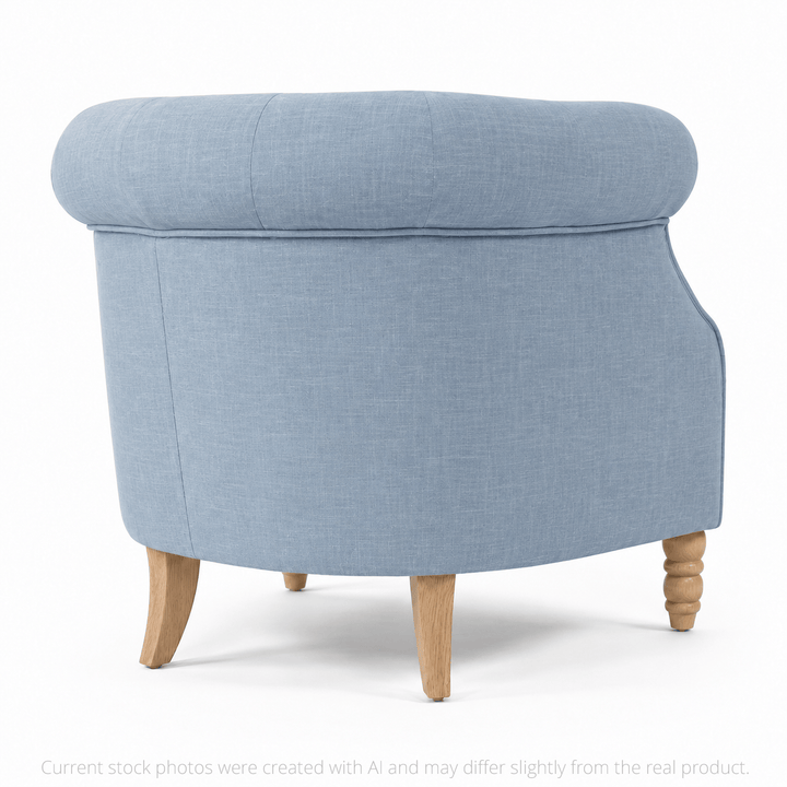 Esther Tub Chair Sky By Black Mango Interiors