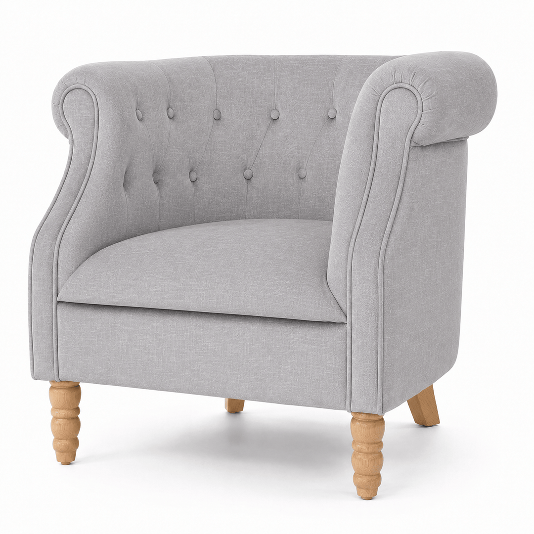Esther Tub Chair Steel By Black Mango Interiors