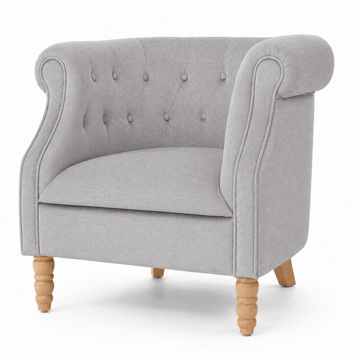 Esther Tub Chair Steel By Black Mango Interiors