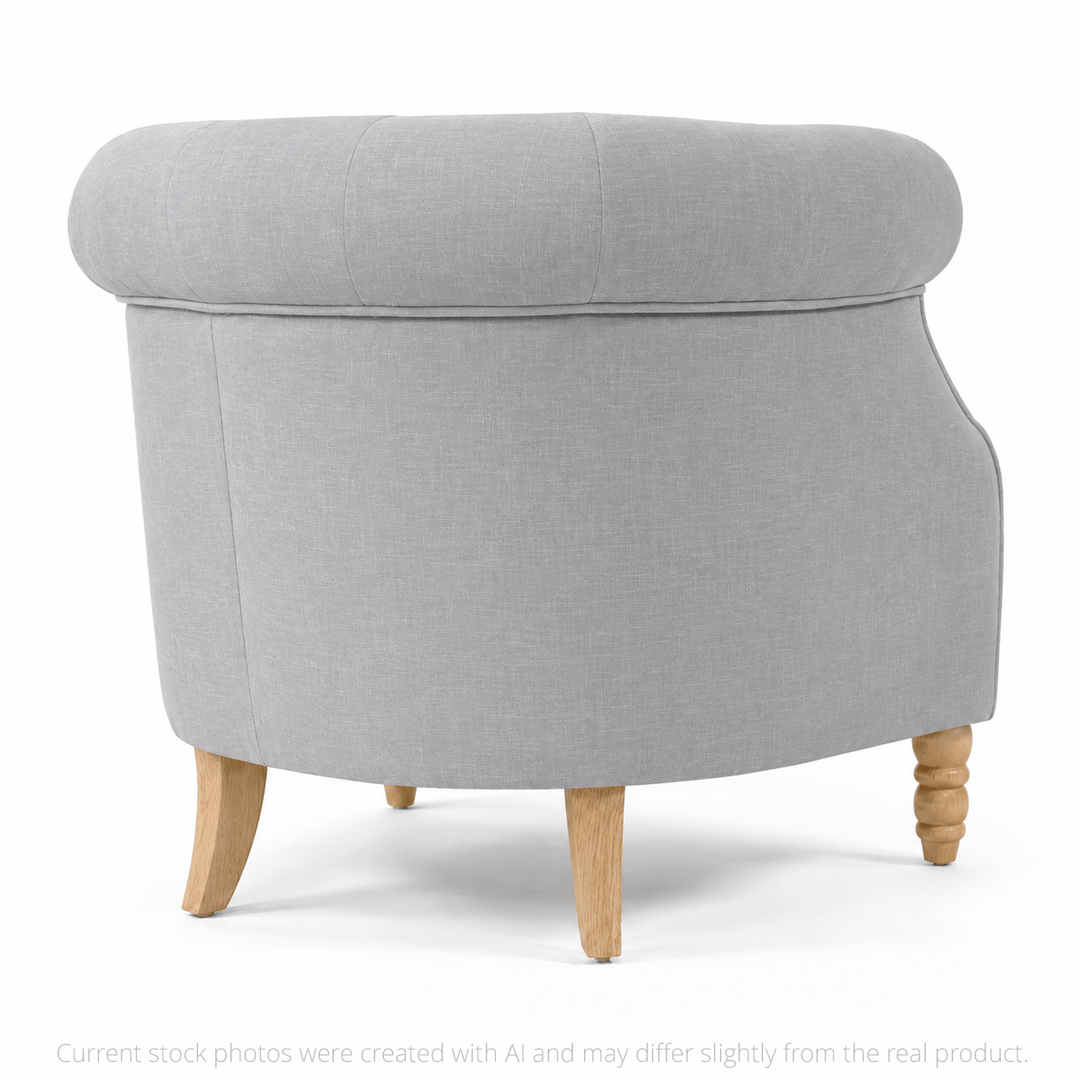 Esther Tub Chair Steel By Black Mango Interiors