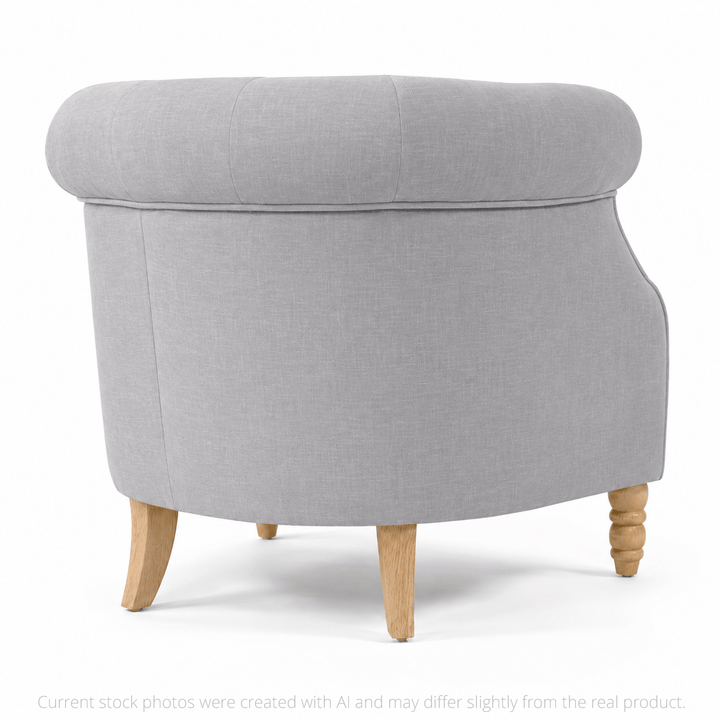 Esther Tub Chair Steel By Black Mango Interiors