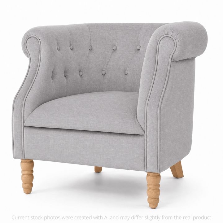 Esther Tub Chair Steel By Black Mango Interiors