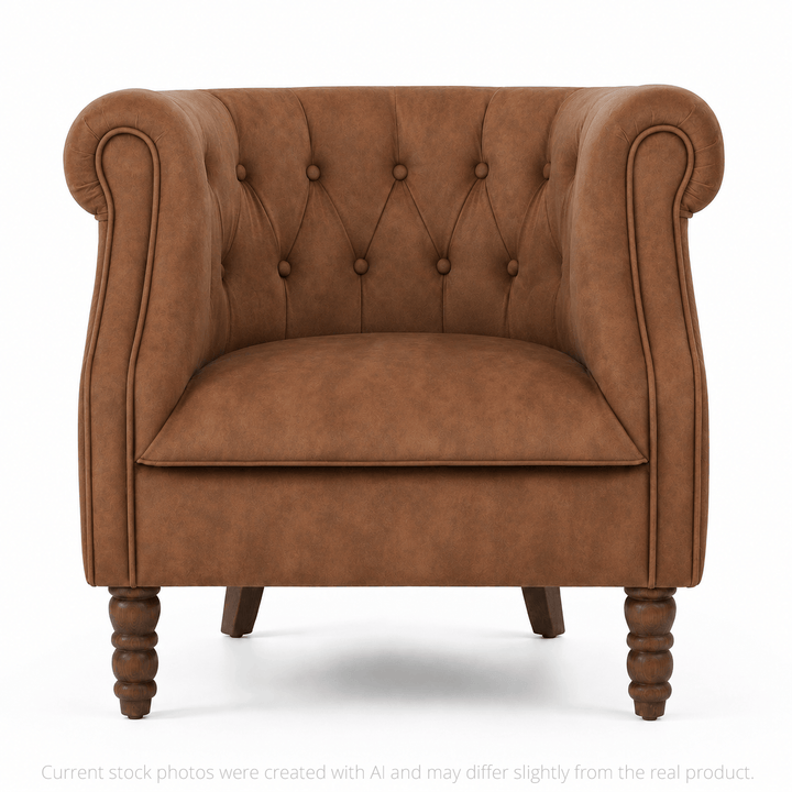 Esther Tub Chair Tan By Black Mango Interiors