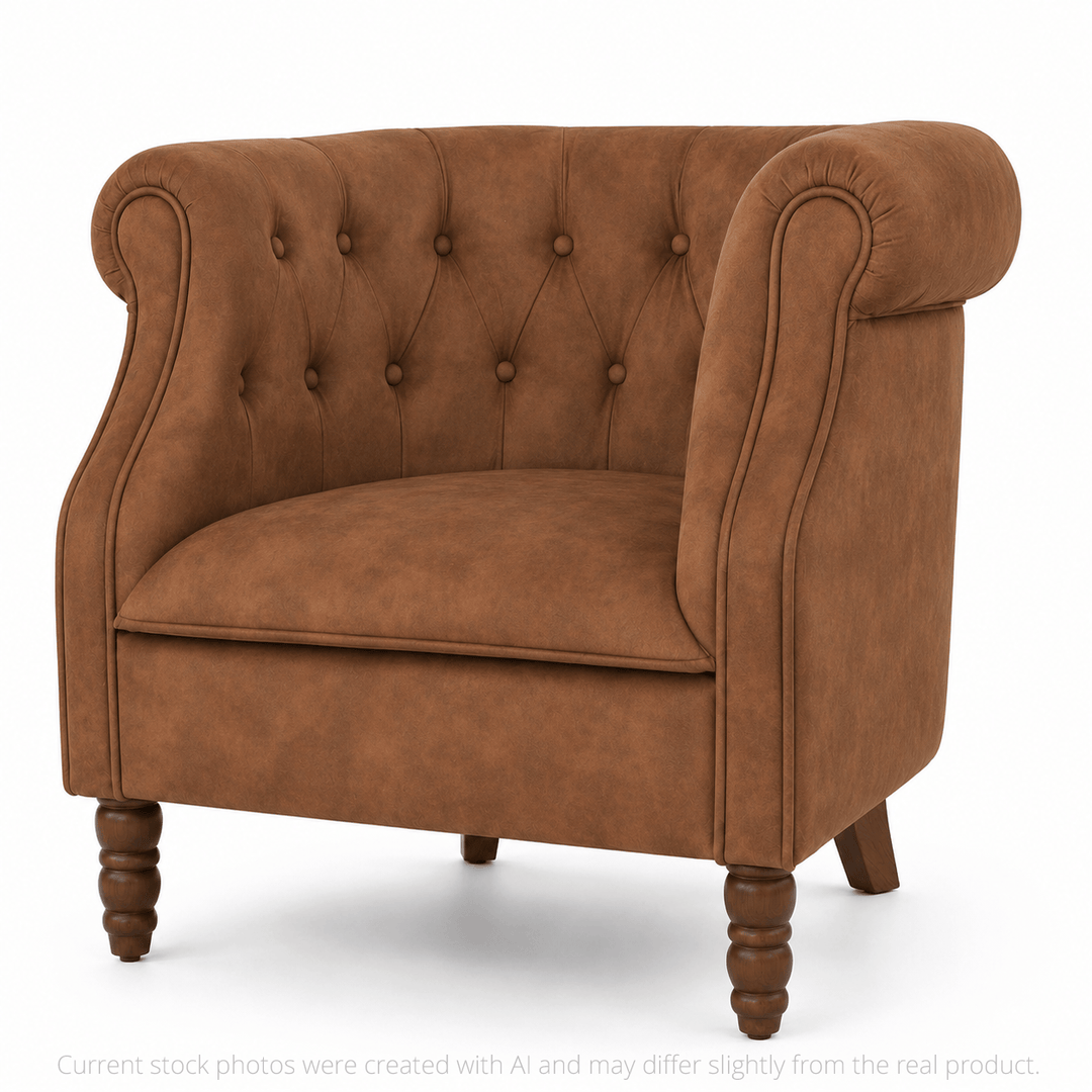 Esther Tub Chair Tan By Black Mango Interiors