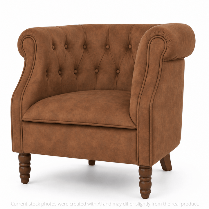 Esther Tub Chair Tan By Black Mango Interiors