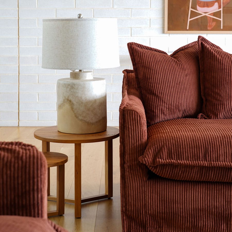 Finn 2 Piece Elm Wood Side Table Set Natural By Black Mango Interiors