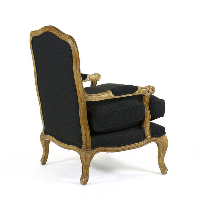 French Provincial Adele Occasional Chair Black By Black Mango