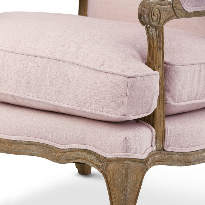 French Provincial Adele Occasional Chair Dusty Pink By Black Mango