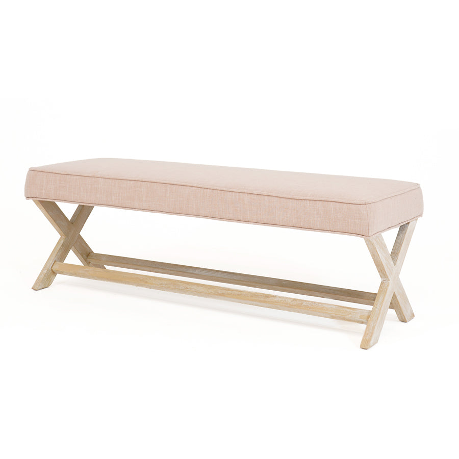 Gracie Dressing Bench Blush By Black Mango Interiors
