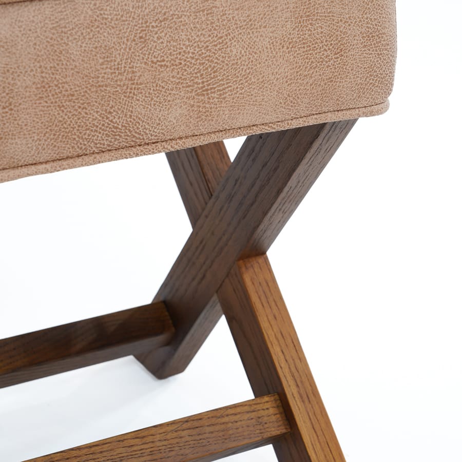 Gracie Dressing Bench Fawn By Black Mango Interiors