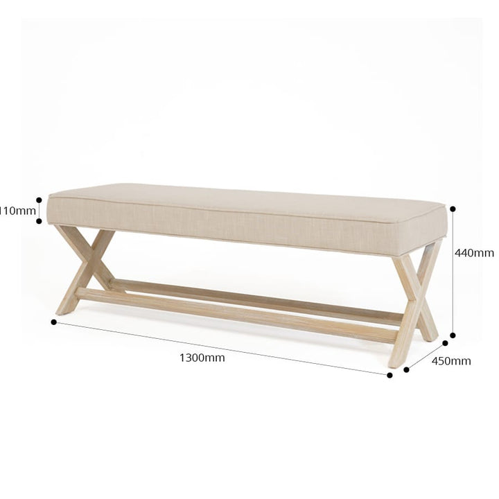 Gracie Dressing Bench Linen By Black Mango Interiors