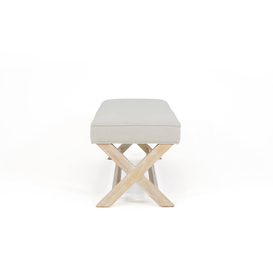 Gracie Dressing Bench Stone By Black Mango Interiors