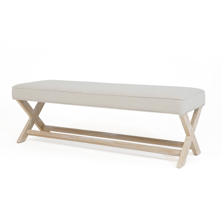 Gracie Dressing Bench Stone By Black Mango Interiors