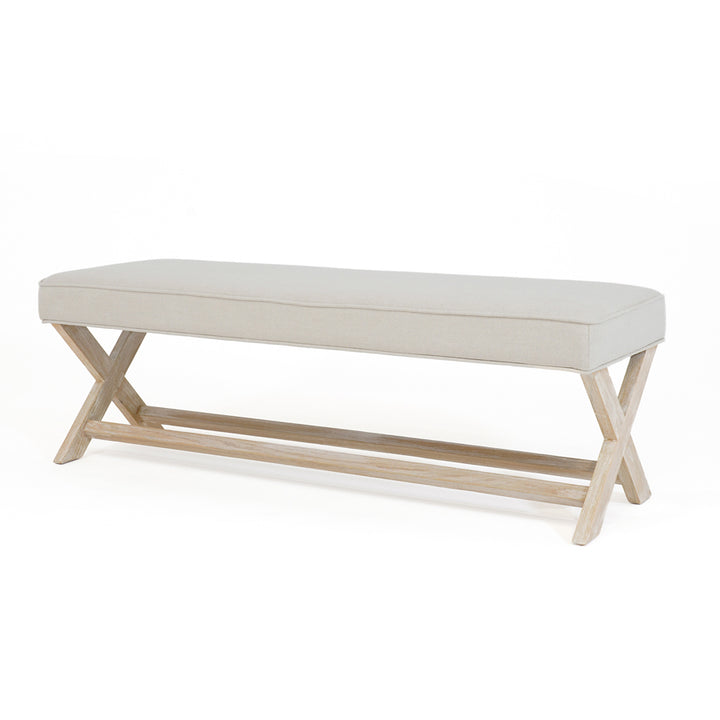Gracie Dressing Bench Stone By Black Mango Interiors