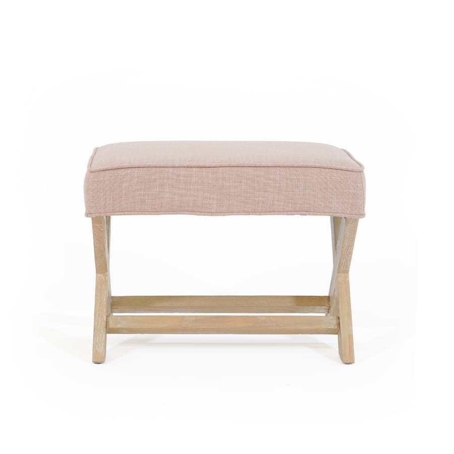 Gracie Ottoman Blush By Black Mango Interiors
