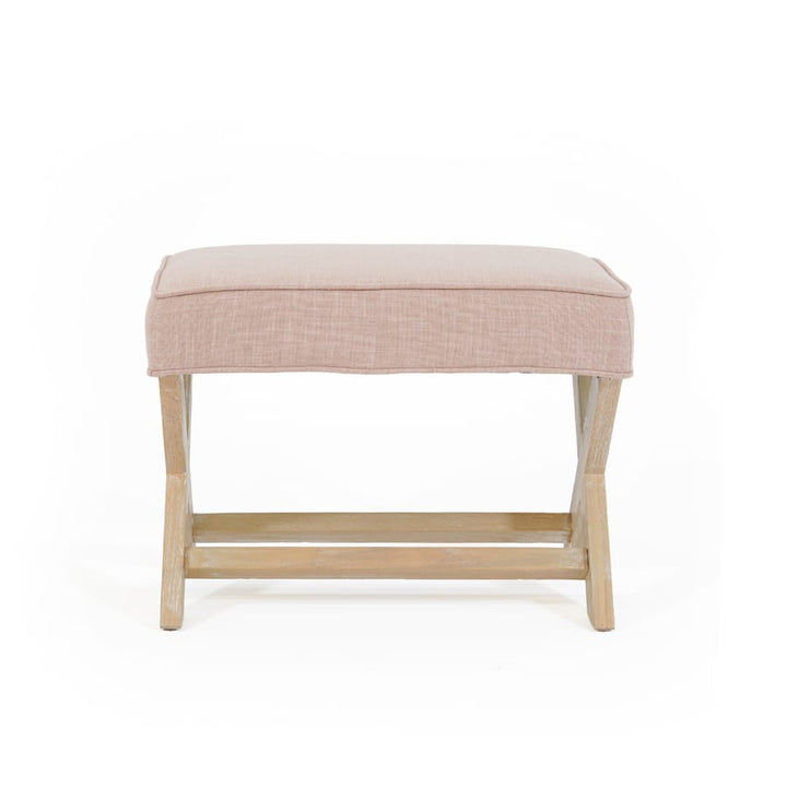 Gracie Ottoman Blush By Black Mango Interiors