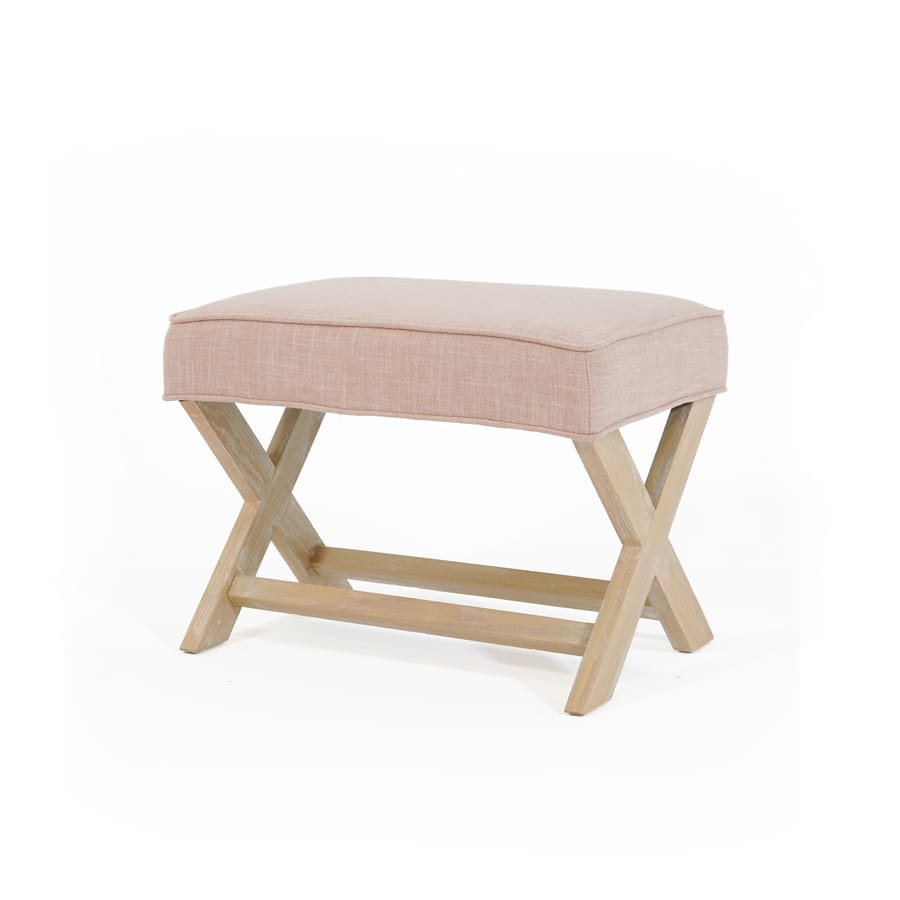 Gracie Ottoman Blush By Black Mango Interiors