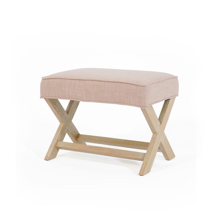 Gracie Ottoman Blush By Black Mango Interiors