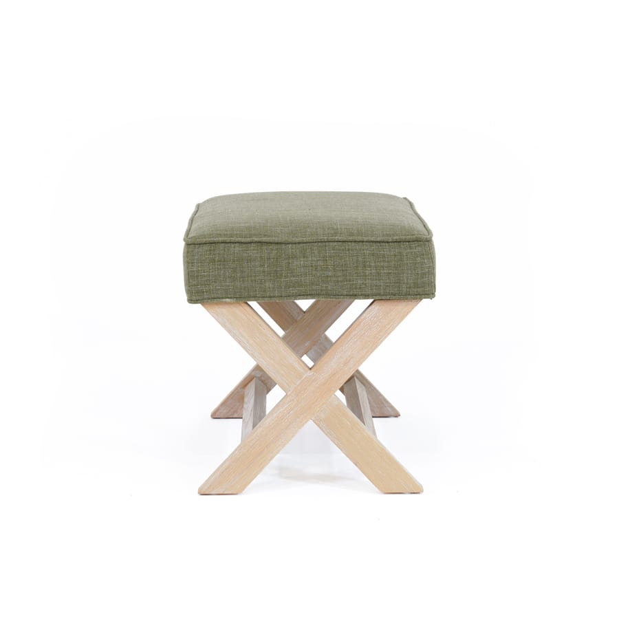 Gracie Ottoman Olive By Black Mango Interiors