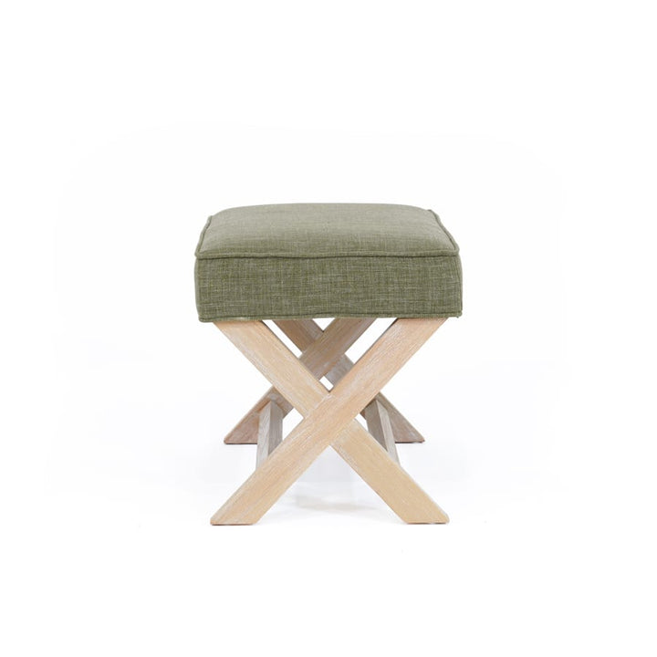 Gracie Ottoman Olive By Black Mango Interiors