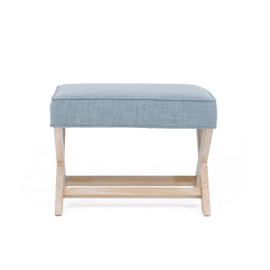 Gracie Ottoman Sky By Black Mango Interiors