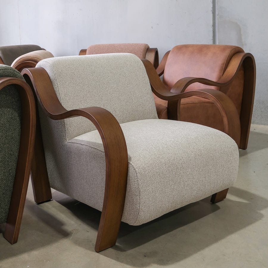 Hadley Arm Chair Biscuit By Black Mango