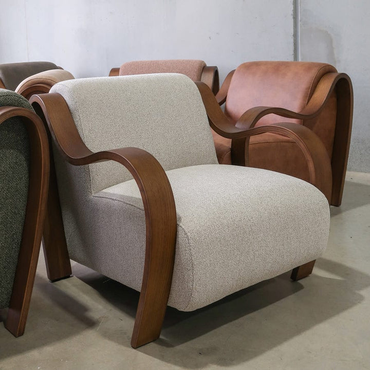 Hadley Arm Chair Biscuit By Black Mango