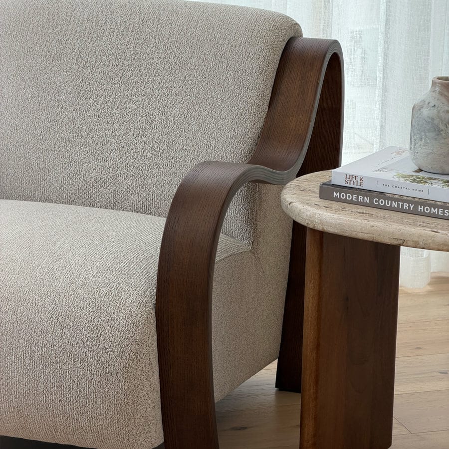 Hadley Arm Chair Biscuit By Black Mango