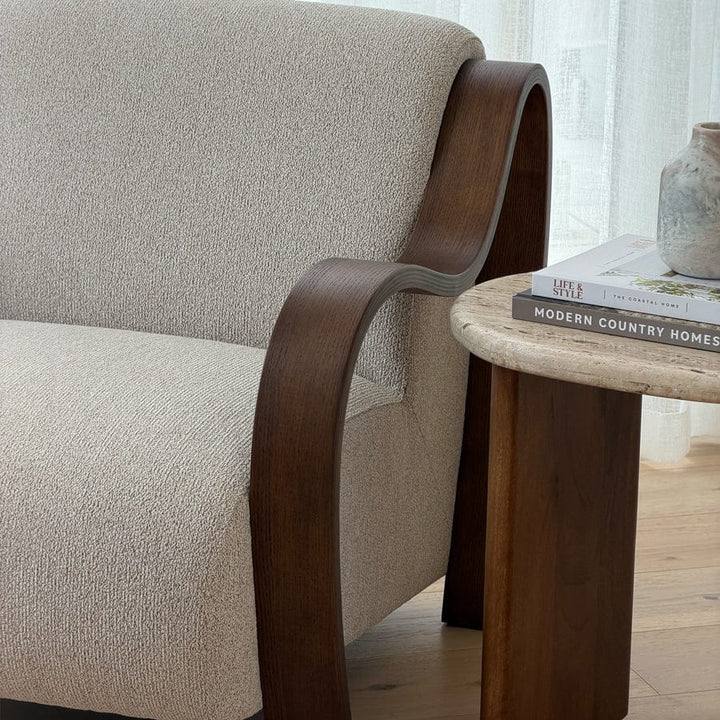 Hadley Arm Chair Biscuit By Black Mango
