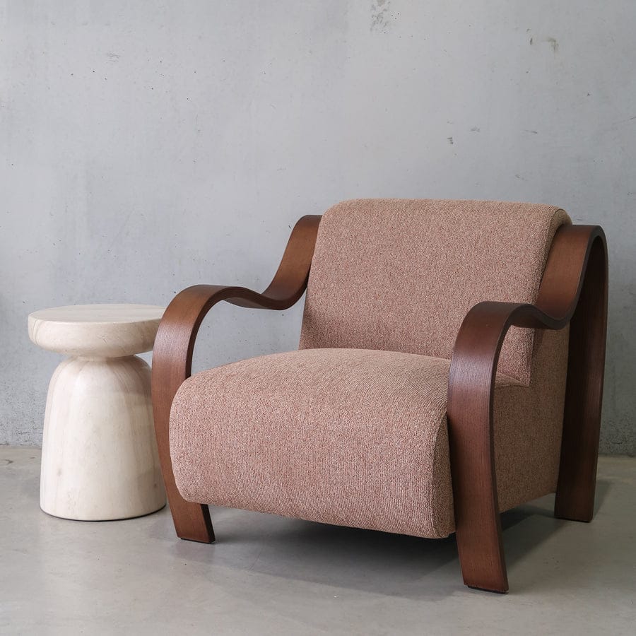 Hadley Arm Chair Blush By Black Mango