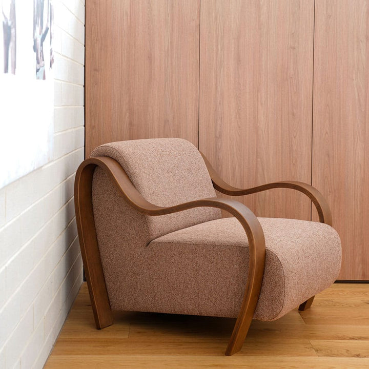 Hadley Arm Chair Blush By Black Mango