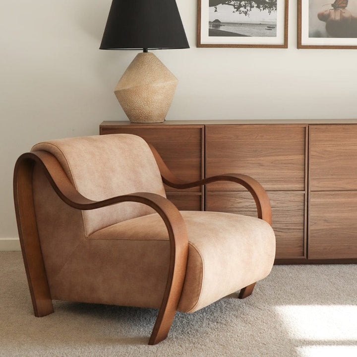 Hadley Arm Chair Fawn By Black Mango