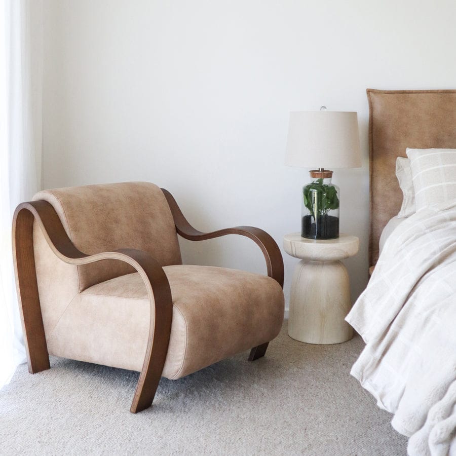 Hadley Arm Chair Fawn By Black Mango