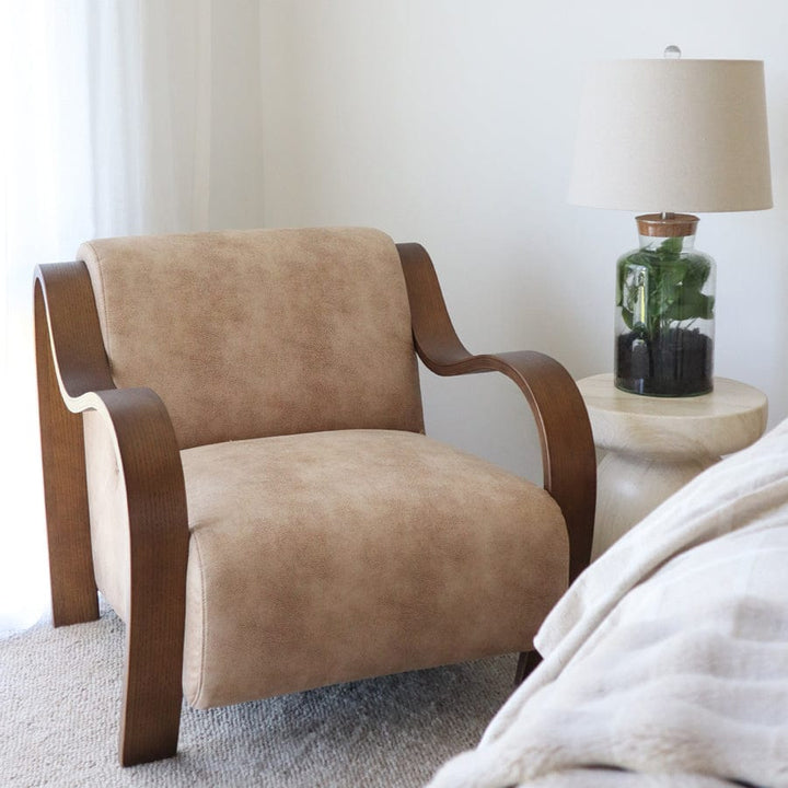 Hadley Arm Chair Fawn By Black Mango