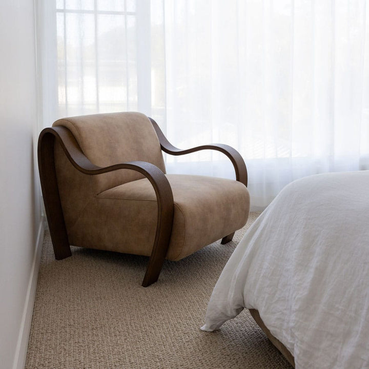 Hadley Arm Chair Fawn By Black Mango