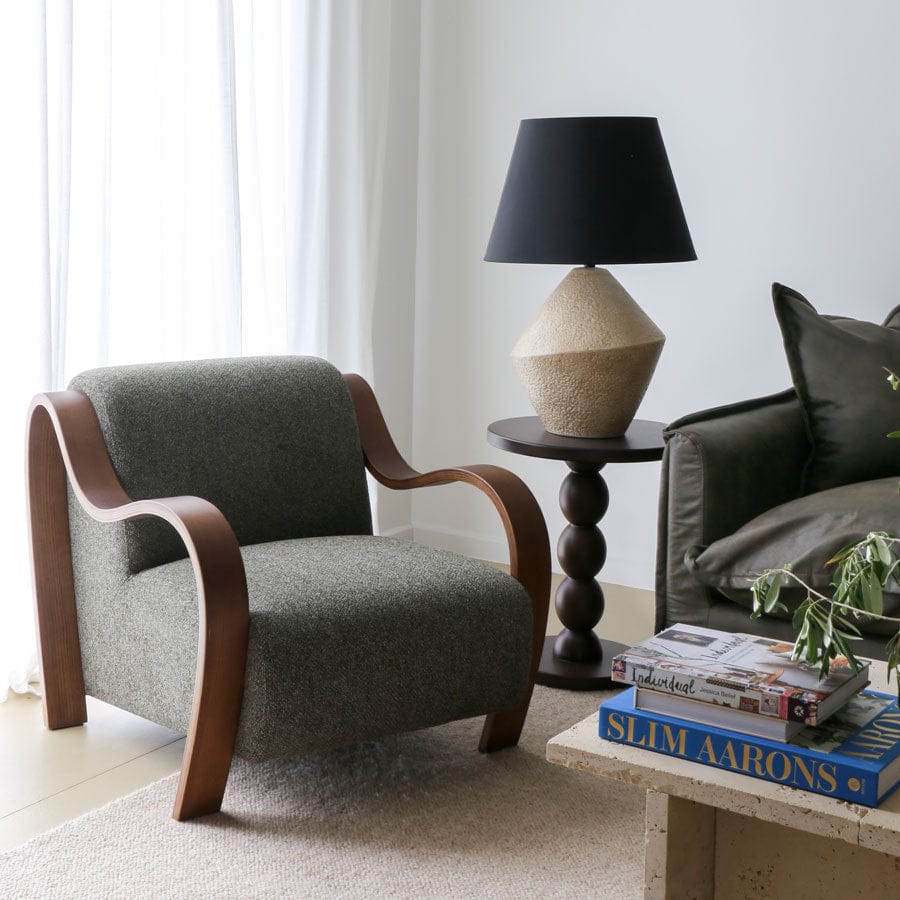 Hadley Arm Chair Forest By Black Mango