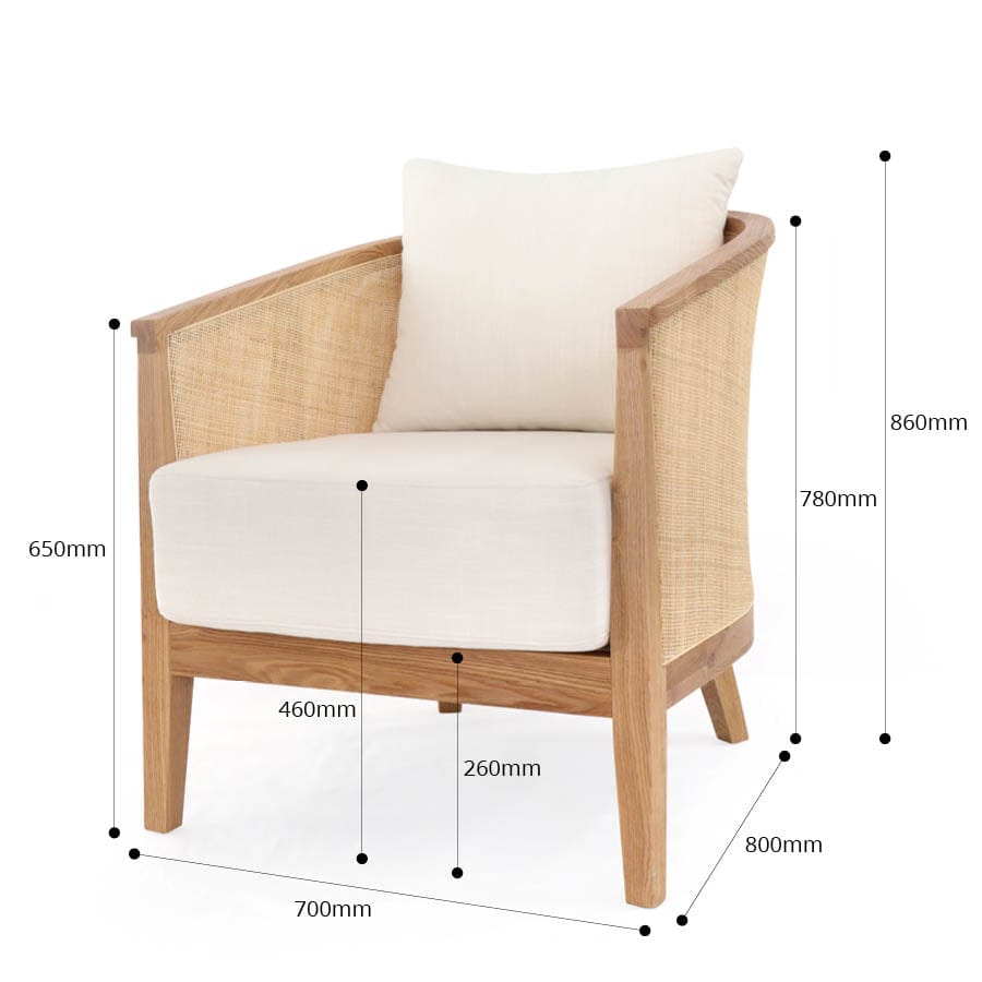 Hampton Tub Chair Black Mango Interiors - Main Image